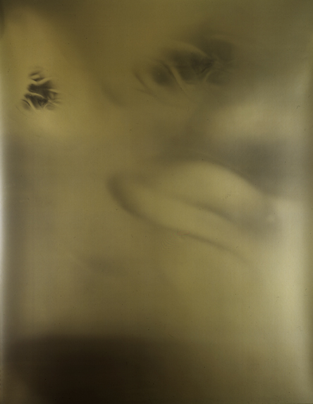 Bill Jones, Orectic Object , 1989, 54 x 80 inches, silver print on gold paper.